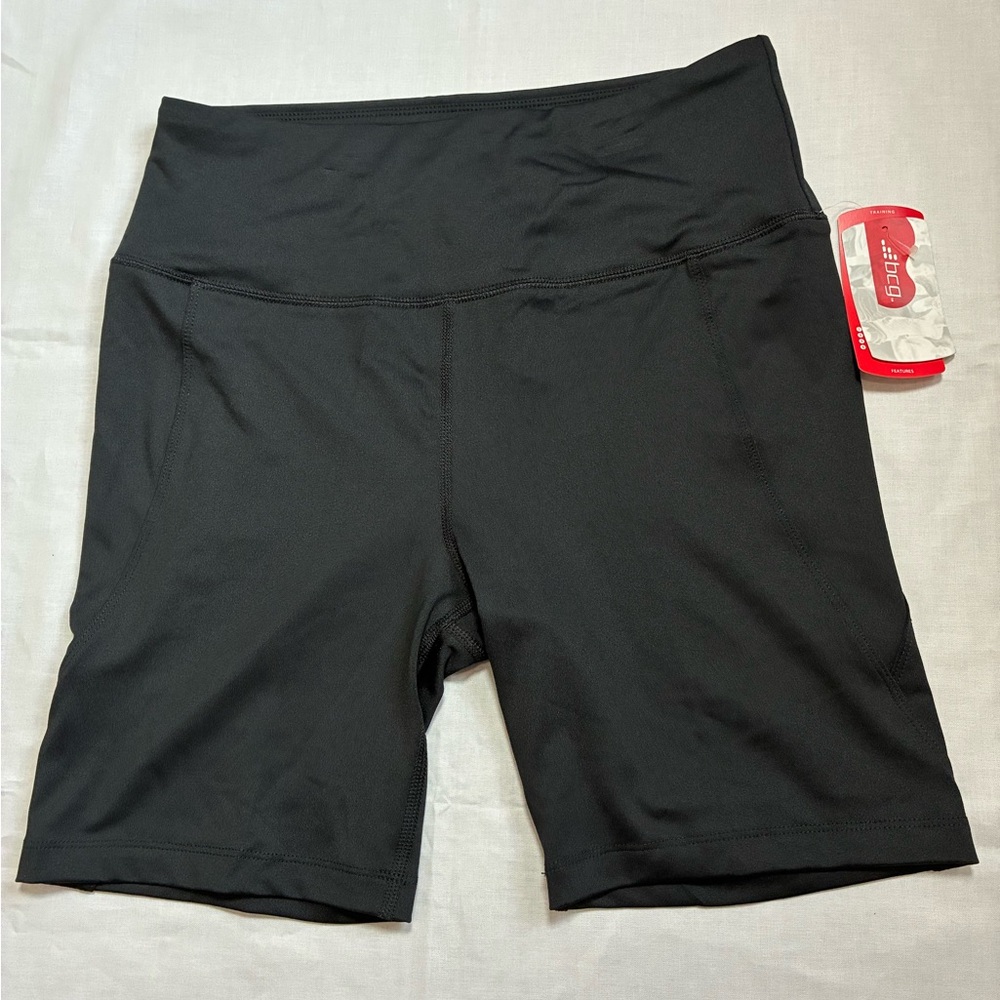 bcg Black High-Rise Bike Shorts with Tag
